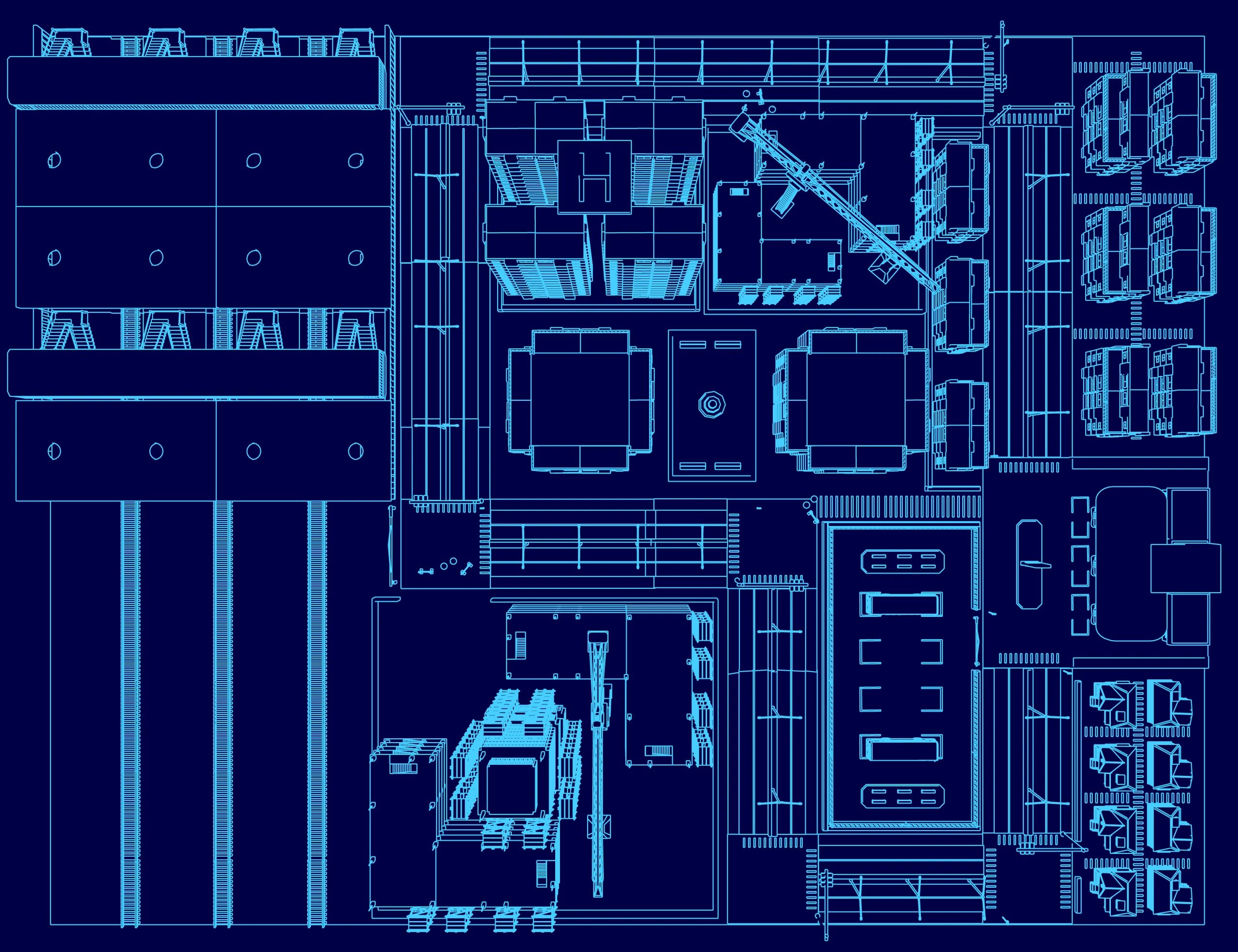 cyber-noir high-tech blueprint prompt library digital product